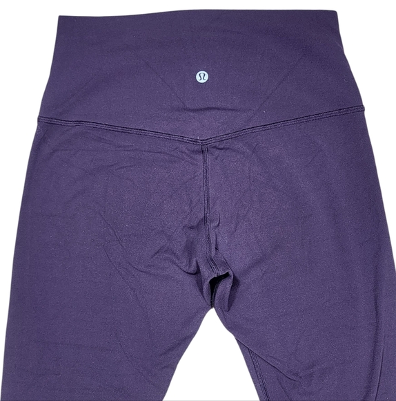 Lululemon Align Crop 21" Dark Court Purple Leggings Size 8 - Picture 3 of 9